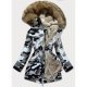 Geaca dama parka camuflaj cu blanita bej Innes 2 - jojofashion.ro
