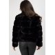 Geaca dama din blana eco neagra scurta Roxen Geaca dama din blana eco neagra scurta Roxen 3 - jojofashion.ro