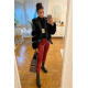 Geaca dama din piele eco si blana artificiala neagra Candy 3 - jojofashion.ro