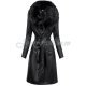 Geaca dama piele eco cambrata cu blanita neagra Faux Geaca dama piele eco cambrata cu blanita neagra Faux 2 - jojofashion.ro