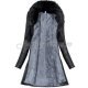 Geaca dama piele eco cambrata cu blanita neagra Faux Geaca dama piele eco cambrata cu blanita neagra Faux 4 - jojofashion.ro