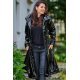 Palton dama negru lacuit de dama Tokyo Palton dama negru lacuit de dama Tokyo 2 - jojofashion.ro