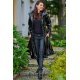 Palton dama negru lacuit de dama Tokyo Palton dama negru lacuit de dama Tokyo 4 - jojofashion.ro