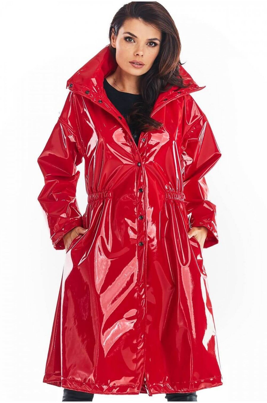 Palton dama rosu lacuit de dama Tokyo Palton dama rosu lacuit de dama Tokyo 1 - jojofashion.ro