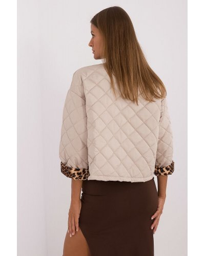 Geaca dama de toamna, matlasata bej, Sylvana Geci dama, Geaca dama de toamna, matlasata bej, Sylvana - jojofashion.ro