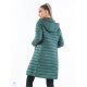 Geaca dama midi, din fas verde, cu gluga, Aresha Geaca dama midi, din fas verde, cu gluga, Aresha 3 - jojofashion.ro