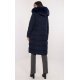 Geaca dama de iarna parka lunga bleumarin cu gluga si blana eco Aresha Geaca dama de iarna parka lunga bleumarin cu gluga si blana eco Aresha 3 - jojofashion.ro