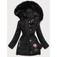 Geaca dama de iarna parka neagra cu blanita la gluga Silvy Geaca dama de iarna parka neagra cu blanita la gluga Silvy 2 - jojofashion.ro
