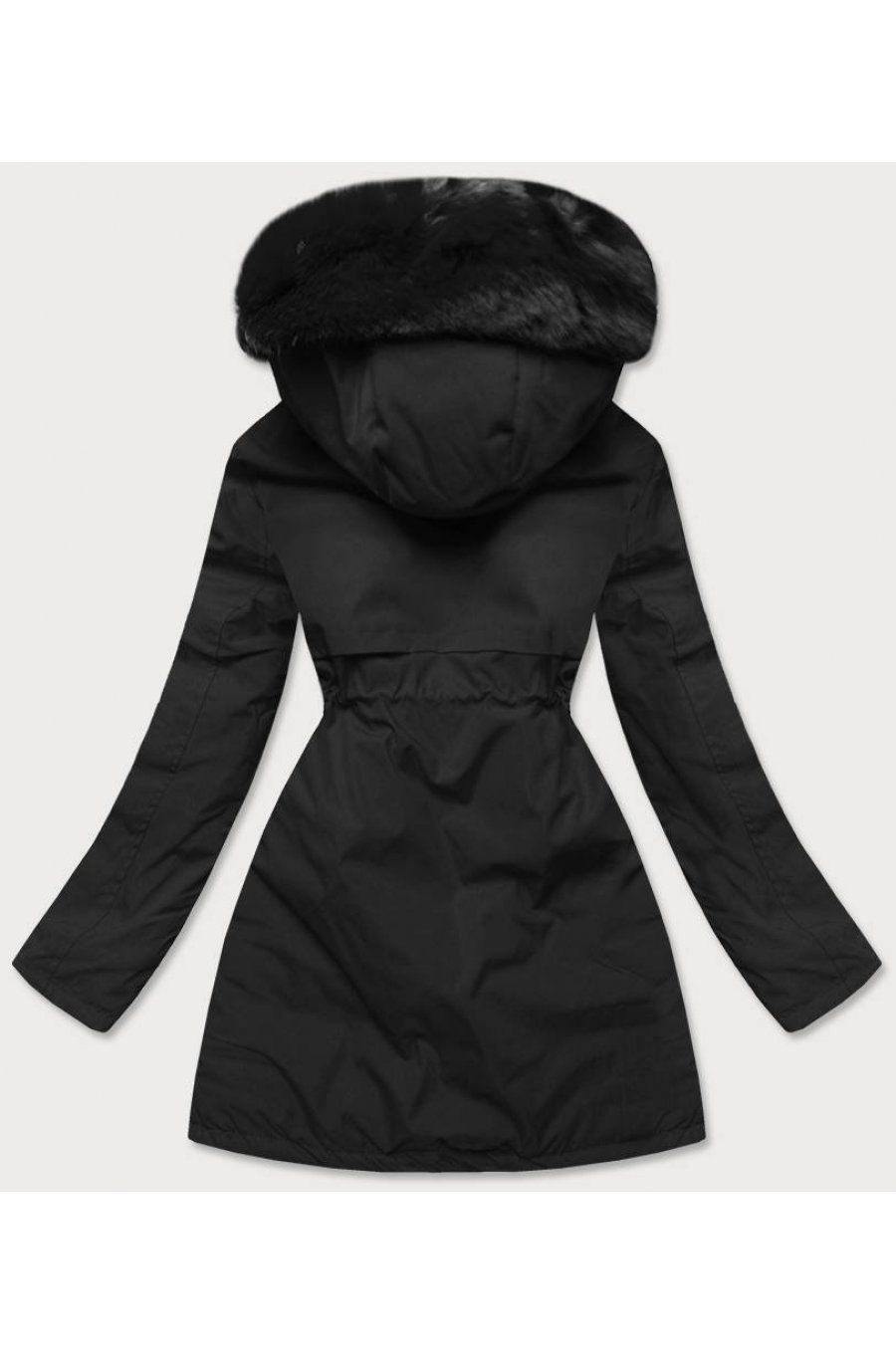 Geaca dama de iarna parka neagra cu blanita la gluga Silvy Geaca dama de iarna parka neagra cu blanita la gluga Silvy 2 - jojofashion.ro