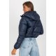 Geaca dama bomber scurta, bleumarin, matlasata, cu gluga, Thara1 Geaca dama bomber scurta, bleumarin, matlasata, cu gluga, Thara1 4 - jojofashion.ro