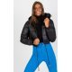 Geaca dama bomber scurta, neagra, matlasata, cu gluga, Thara Geaca dama bomber scurta, neagra, matlasata, cu gluga, Thara 2 - jojofashion.ro