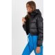 Geaca dama bomber scurta, neagra, matlasata, cu gluga, Thara Geaca dama bomber scurta, neagra, matlasata, cu gluga, Thara 3 - jojofashion.ro