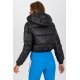 Geaca dama bomber scurta, neagra, matlasata, cu gluga, Thara Geaca dama bomber scurta, neagra, matlasata, cu gluga, Thara 4 - jojofashion.ro