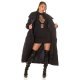 Geaca dama de iarna lunga, matlasata, neagra, cu guler lat, Guliz 4 - jojofashion.ro