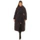 Geaca dama de iarna lunga, matlasata, neagra, cu guler lat, Guliz 5 - jojofashion.ro