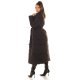 Geaca dama de iarna lunga, matlasata, neagra, cu guler lat, Guliz 6 - jojofashion.ro