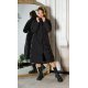 Geaca dama de iarna lunga, neagra, parka, cu gluga, Feray Geaca dama de iarna lunga, neagra, parka, cu gluga, Feray 4 - jojofashion.ro