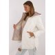 Geaca dama de iarna, matlasata, alba, cu gluga, Masha1 Geaca dama de iarna, matlasata, alba, cu gluga, Masha1 3 - jojofashion.ro