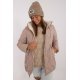 Geaca dama de iarna, matlasata, bej, cu gluga, Masha Geaca dama de iarna, matlasata, bej, cu gluga, Masha 2 - jojofashion.ro