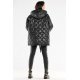 Geaca dama de iarna midi, matlasata, neagra, oversize, cu gluga, Aylar Geaca dama de iarna midi, matlasata, neagra, oversize, cu gluga, Aylar 3 - jojofashion.ro