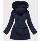 Geaca dama de iarna parka bleumarin cu blanita la gluga Silvy Geaca dama de iarna parka bleumarin cu blanita la gluga Silvy 3 - jojofashion.ro