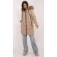 Geaca dama de iarna parka lunga, bej, matlasata, cu gluga si blanita, Elina2 Geaca dama de iarna parka lunga, bej, matlasata, cu gluga si blanita, Elina2 4 - jojofashion.ro