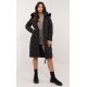 Geaca dama de iarna parka lunga neagra cu gluga si blana eco, Aresha1 Geaca dama de iarna parka lunga neagra cu gluga si blana eco, Aresha1 2 - jojofashion.ro