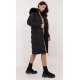 Geaca dama de iarna parka lunga neagra cu gluga si blana eco, Aresha1 Geaca dama de iarna parka lunga neagra cu gluga si blana eco, Aresha1 3 - jojofashion.ro