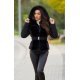 Geaca de iarna scurta, cu blana eco neagra si gluga, Irenka Geaca de iarna scurta, cu blana eco neagra si gluga, Irenka 4 - jojofashion.ro