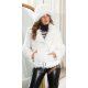 Geaca dama de iarna, scurta, din blana eco, alba, Geradine Geaca dama de iarna, scurta, din blana eco, alba, Geradine 2 - jojofashion.ro