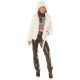 Geaca dama de iarna, scurta, din blana eco, alba, Geradine Geaca dama de iarna, scurta, din blana eco, alba, Geradine 4 - jojofashion.ro