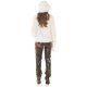 Geaca dama de iarna, scurta, din blana eco, alba, Geradine Geaca dama de iarna, scurta, din blana eco, alba, Geradine 5 - jojofashion.ro