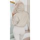 Geaca dama de iarna scurta, din piele eco bej, cu gluga si blana, Almena Geaca dama de iarna scurta, din piele eco bej, cu gluga si blana, Almena 3 - jojofashion.ro