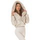 Geaca dama de iarna scurta, din piele eco bej, cu gluga si blana, Almena Geaca dama de iarna scurta, din piele eco bej, cu gluga si blana, Almena 4 - jojofashion.ro
