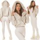 Geaca dama de iarna scurta, din piele eco bej, cu gluga si blana, Almena Geaca dama de iarna scurta, din piele eco bej, cu gluga si blana, Almena 6 - jojofashion.ro
