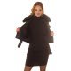 Geaca dama de iarna scurta, din piele eco neagra, cu guler din blana, Kaleea 5 - jojofashion.ro
