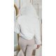 Geaca dama de iarna, scurta, matlasata, alba, cu gluga, Minnie Geaca dama de iarna, scurta, matlasata, alba, cu gluga, Minnie 5 - jojofashion.ro