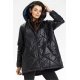 Geaca dama de iarna scurta, matlasata, neagra, cu gluga, Lynette Geaca dama de iarna scurta, matlasata, neagra, cu gluga, Lynette 2 - jojofashion.ro