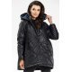 Geaca dama de iarna scurta, matlasata, neagra, cu gluga, Lynette Geaca dama de iarna scurta, matlasata, neagra, cu gluga, Lynette 5 - jojofashion.ro