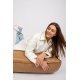 Geaca dama de toamna, matlasata, midi, din fas, ecru, Ronia2 Geaca dama de toamna, matlasata, midi, din fas, ecru, Ronia2 3 - jojofashion.ro