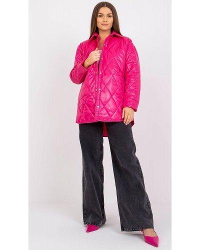 Geaca dama de toamna, matlasata, midi, din fas, roz fucsia, Ronia1 Geci dama, Geaca dama de toamna, matlasata, midi, din fas, roz fucsia, Ronia1 - jojofashion.ro