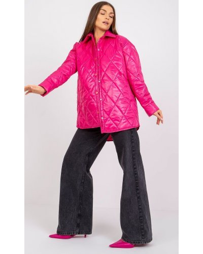 Geaca dama de toamna, matlasata, midi, din fas, roz fucsia, Ronia1 Geci dama, Geaca dama de toamna, matlasata, midi, din fas, roz fucsia, Ronia1 - jojofashion.ro