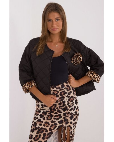 Geaca dama de toamna, matlasata, neagra, Sylvana3 Geci dama, Geaca dama de toamna, matlasata, neagra, Sylvana3 - jojofashion.ro