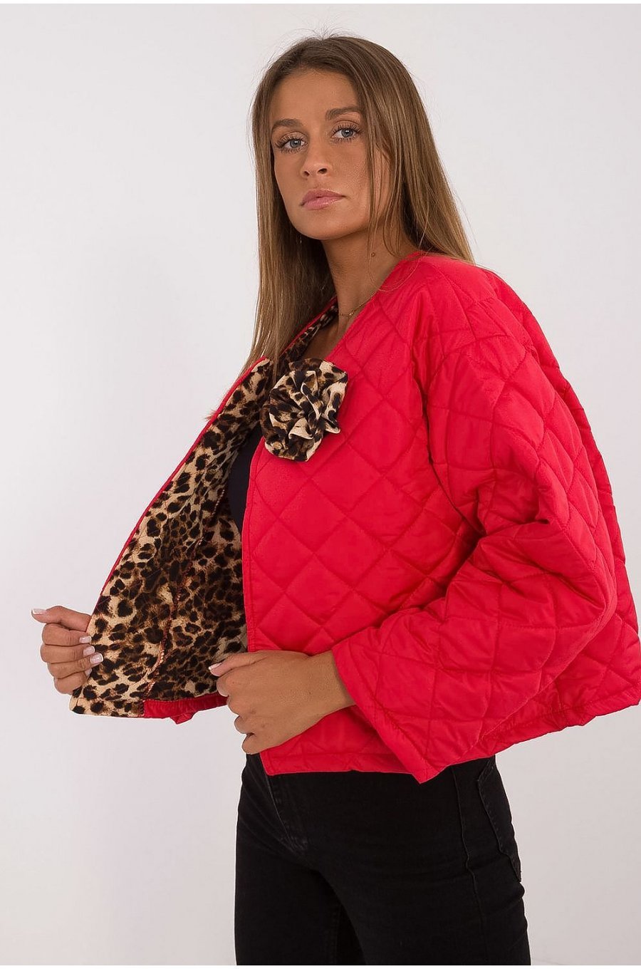 Geaca dama de toamna, matlasata, rosie, Sylvana1 Geaca dama de toamna, matlasata, rosie, Sylvana1 2 - jojofashion.ro