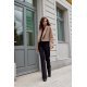 Geaca dama de toamna scurta, cappuccino, cu revere si nasturi mari, Renate 3 - jojofashion.ro