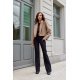 Geaca dama de toamna scurta, cappuccino, cu revere si nasturi mari, Renate 4 - jojofashion.ro