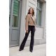 Geaca dama de toamna scurta, cappuccino, cu revere si nasturi mari, Renate 5 - jojofashion.ro
