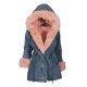 Geaca dama parka din denim albastru cu blanita eco roz Wanda Geaca dama parka din denim albastru cu blanita eco roz Wanda 4 - jojofashion.ro