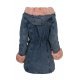 Geaca dama parka din denim albastru cu blanita eco roz Wanda Geaca dama parka din denim albastru cu blanita eco roz Wanda 5 - jojofashion.ro
