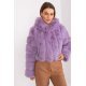 Geaca dama scurta, din blana eco, lila, cu gluga, Lubelle4 Geaca dama scurta, din blana eco, lila, cu gluga, Lubelle4 2 - jojofashion.ro